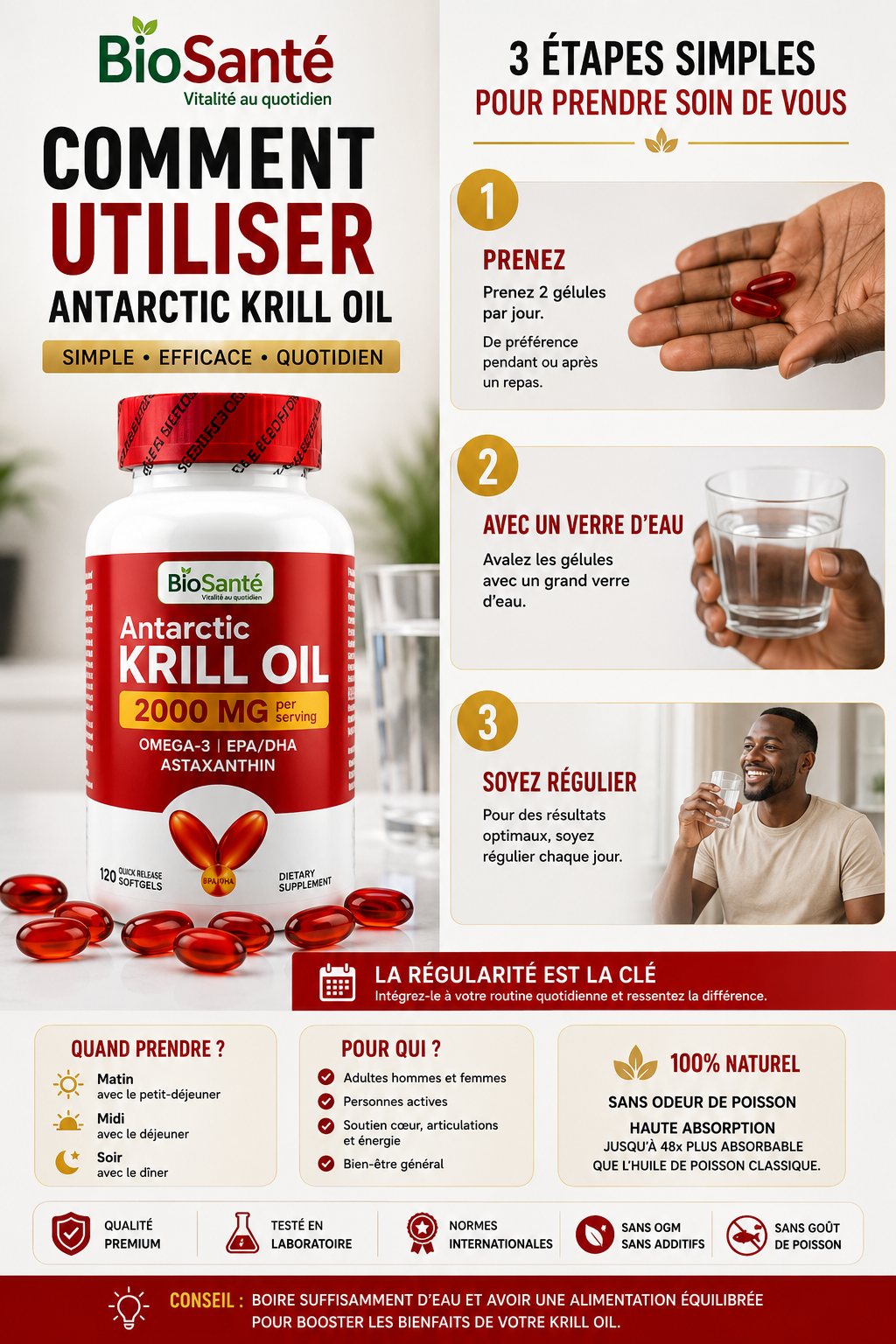 BioSanté Antarctic Krill Oil 2000MG